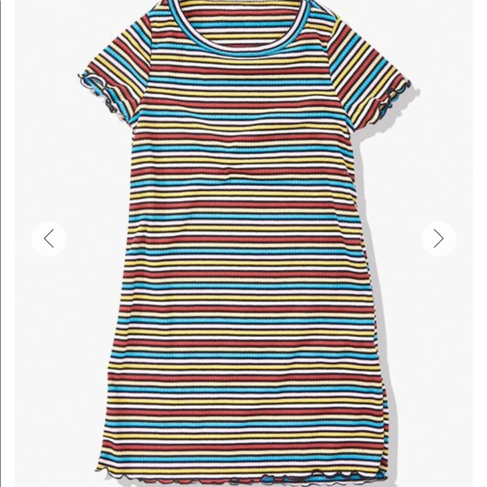 Forever 21 Girls Striped T-Shirt Dress (Kids)